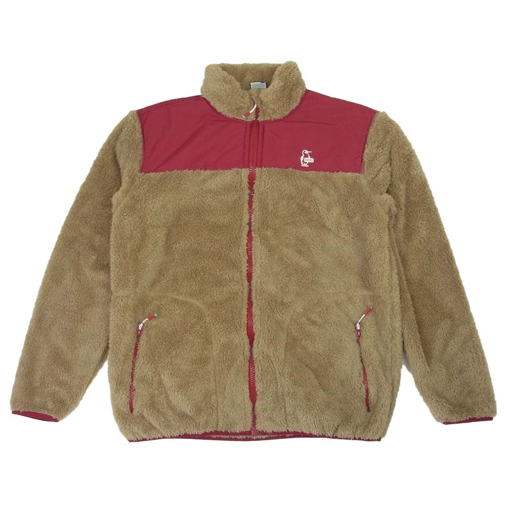CHUMS チャムス CH04-1230 Elmo Fleece Jacket エルモ フリース ベージュ系 XL【美品】【中古】