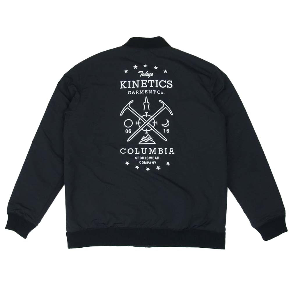 キネティクス PM3717 × columbia コロンビア PILOT SWEEP JACKET パイロット スウィープ ジャケット ブラック系 XL【美品】【中古】
