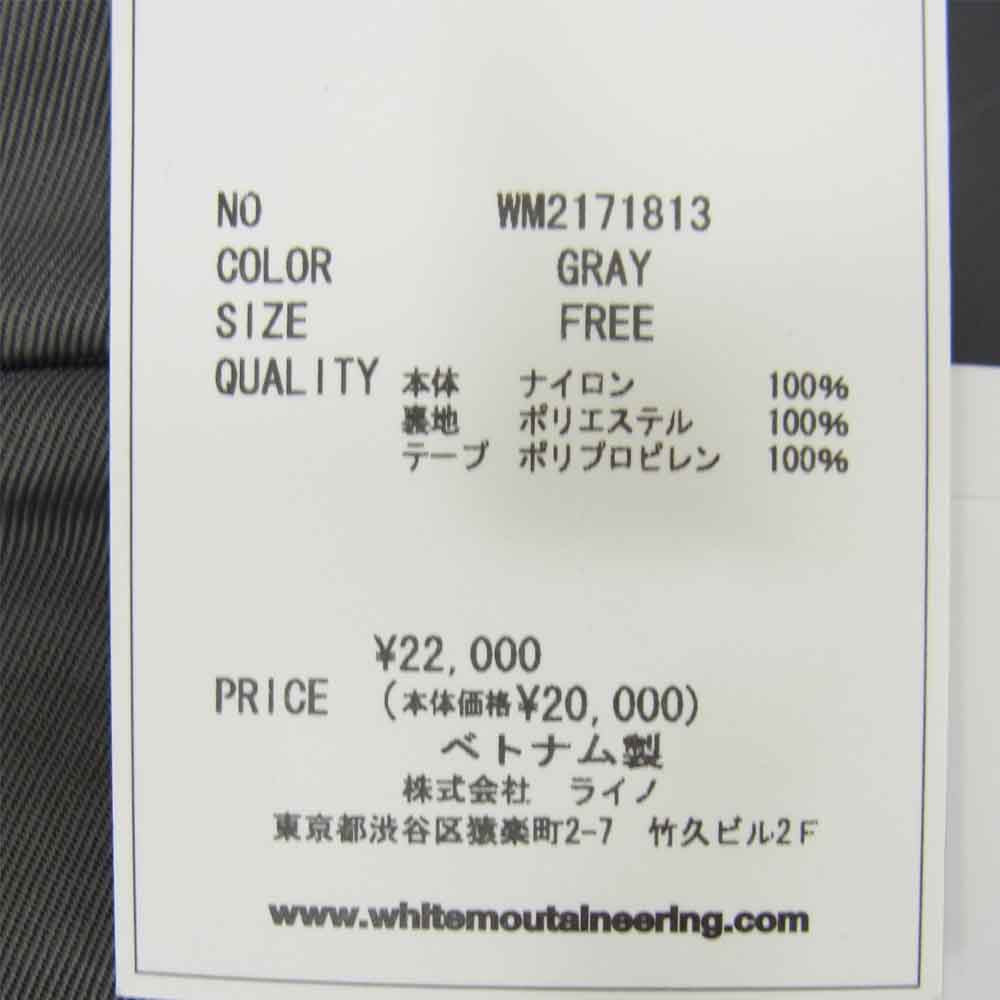 WHITE MOUNTAINEERING ホワイトマウンテニアリング WM2171813 × MILLET ミレー CATARPIE キャタピー バッグパック デイパック グレー系 35L【新古品】【未使用】【中古】
