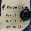 PORTER CLASSIC ポータークラシック ROLL UP SHIRT ロールアップ コットン シャツ ブルー系 S【中古】