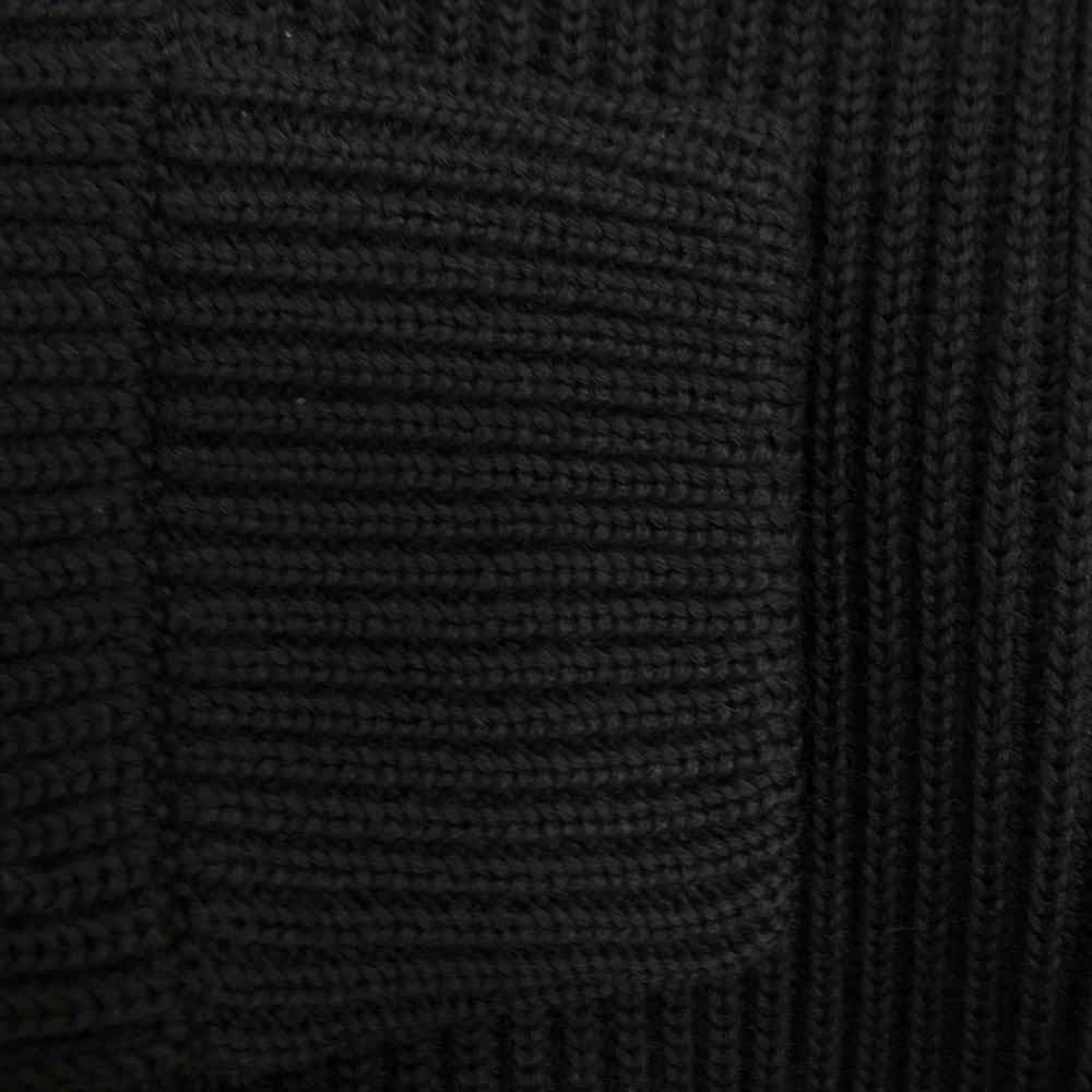 MAISON MARTIN MARGIELA メゾンマルタンマルジェラ 11AW S30HA0410 11AW 14ライン YKKジップ ドライバーズ ニット ジャケット ブラック系 S【美品】【中古】