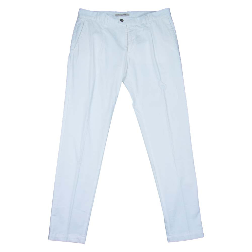 ジャブズ UFFIZI A4BK7 UFFIZI ウフィッチ 1プリーツ トラウザーズ パンツ ホワイト系 48【中古】