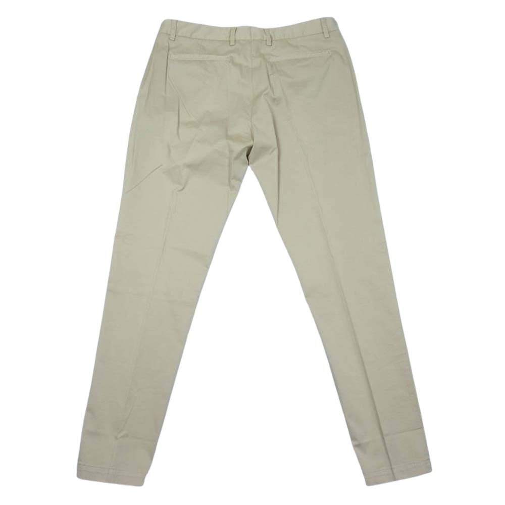 ジャブズ UFFIZI A4BK7 UFFIZI ウフィッチ 1プリーツ チノ トラウザーズ パンツ ベージュ系 48【極上美品】【中古】