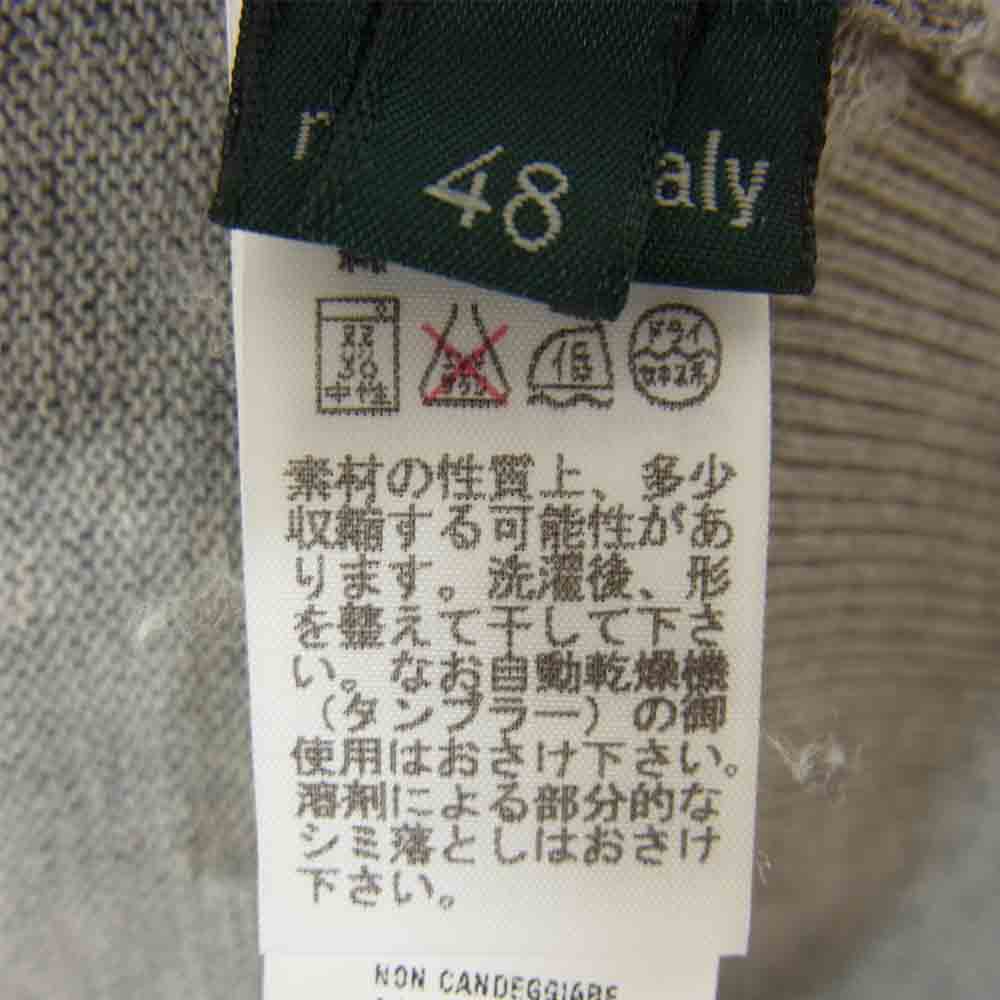 ZANONE ザノーネ 国内正規品 コットン カーディガン  グレー系 48【中古】