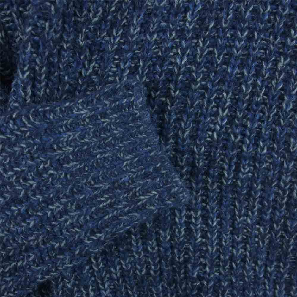 ROBERTO COLLINA ロベルトコリーナ 国内正規品 アルパカ混 ショールカラー ニット カーディガン イタリア製 ネイビー系 48【中古】