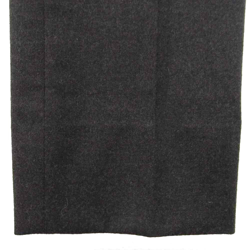 ジェルマーノ SAXONY 2P ウールサキソニー ストレッチ 2プリーツ ストレッチ テーパード パンツ ブラウン系 46【美品】【中古】