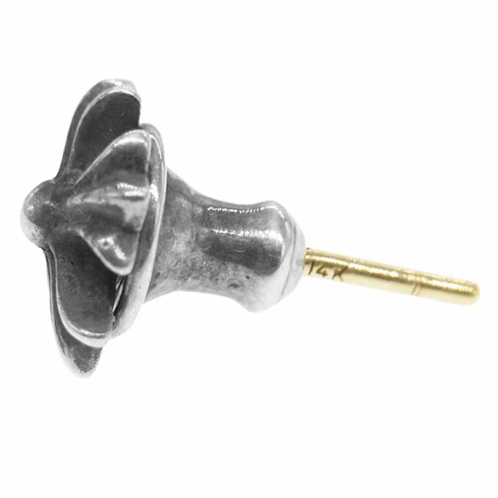 CHROME HEARTS クロムハーツ（原本無） No2 CH PLS CHプラス スタッド ピアス シルバー系【中古】