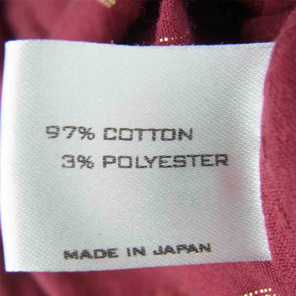 NUMBER(N)INE ナンバーナイン 05AW THE HIGH STREET期 ストライプ ポケット 長袖 シャツ ワインレッド系 3【中古】