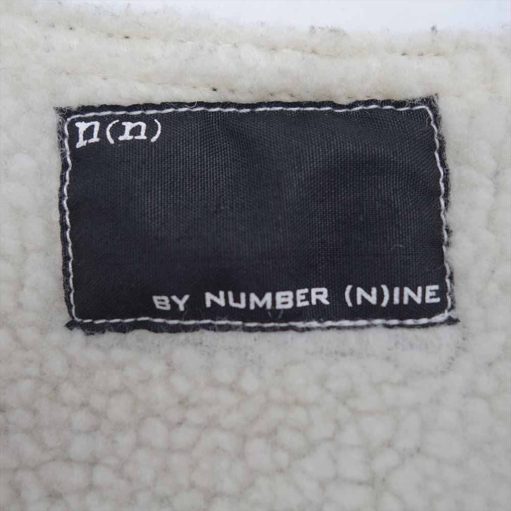 NUMBER(N)INE ナンバーナイン 裏地ボア コーデュロイ ベスト ブラック系 4【中古】