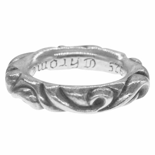 CHROME HEARTS クロムハーツ（原本有） SCROLL BAND RING スクロール バンド リング シルバー系【中古】