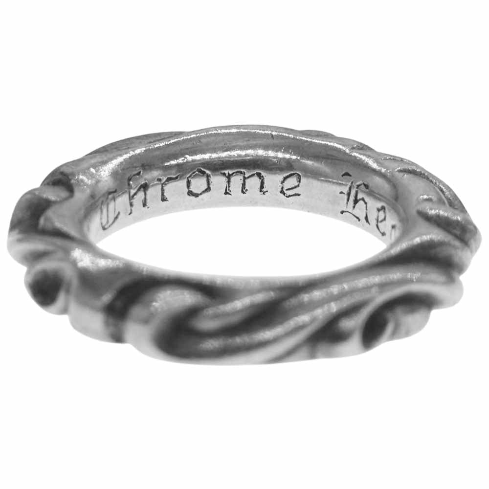 CHROME HEARTS クロムハーツ（原本有） SCROLL BAND RING スクロール バンド リング シルバー系【中古】