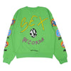 CHROME HEARTS クロムハーツ（原本無） 21AW 国内正規品 MATTY BOY SEX RECORDS Crewneck マッティボーイ セックスレコーズ クルーネックスウェット ライトグリーン系 M【新古品】【未使用】【中古】