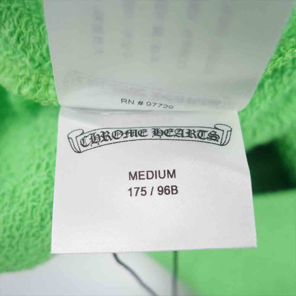 CHROME HEARTS クロムハーツ（原本無） 21AW 国内正規品 MATTY BOY SEX RECORDS Crewneck マッティボーイ セックスレコーズ クルーネックスウェット ライトグリーン系 M【新古品】【未使用】【中古】