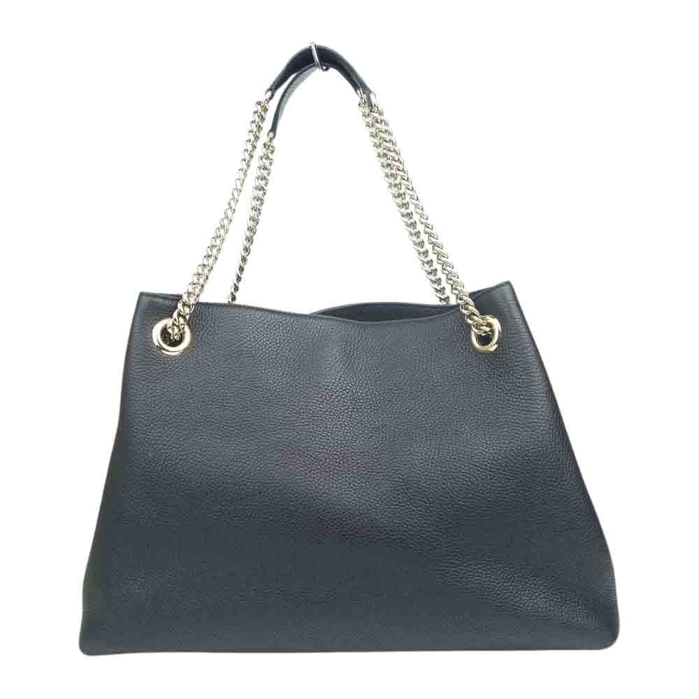 GUCCI グッチ 308982 ソーホー インターロッキング G チェーンショルダー レザー ブラック系【中古】