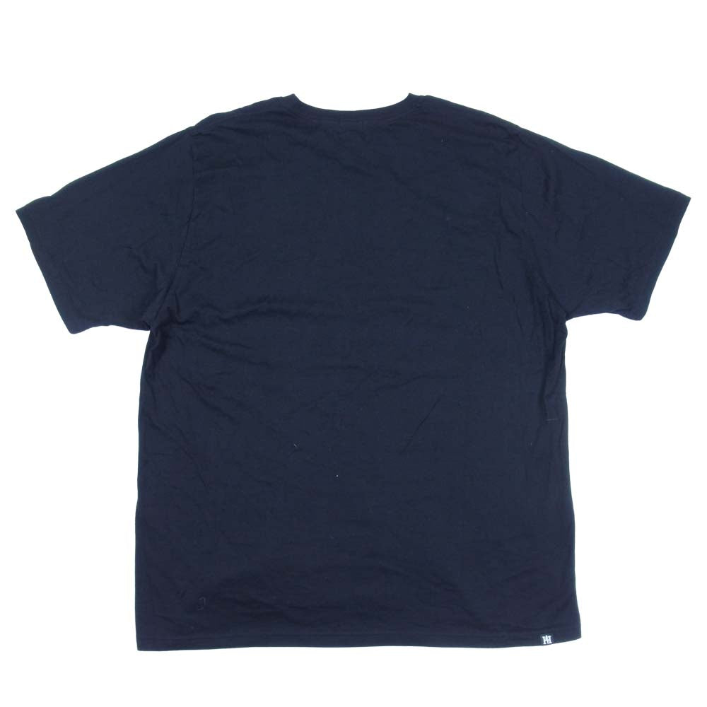 HYSTERIC GLAMOUR ヒステリックグラマー 19AW 02193CT01 NIGHT GROOVE ナイトグローブ プリント 半袖Tシャツ ブラック系 XL【中古】