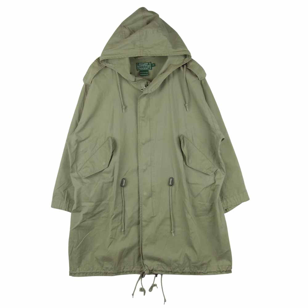 RALPH LAUREN ラルフローレン COUNTRY ミリタリー モッズ コート シンガポール製 ライトカーキ系 S【中古】
