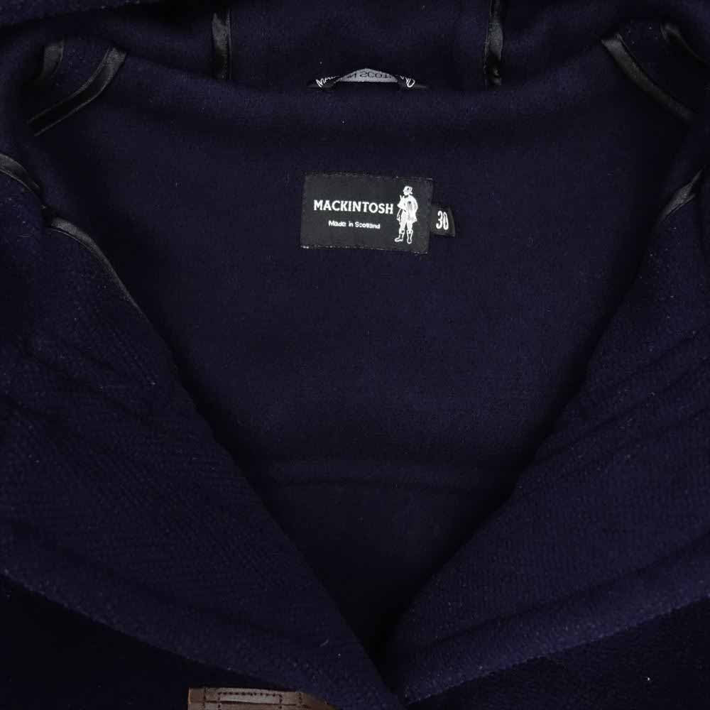 Mackintosh マッキントッシュ 英国製 フード付き ウール ダッフル コート ネイビー系 30【中古】