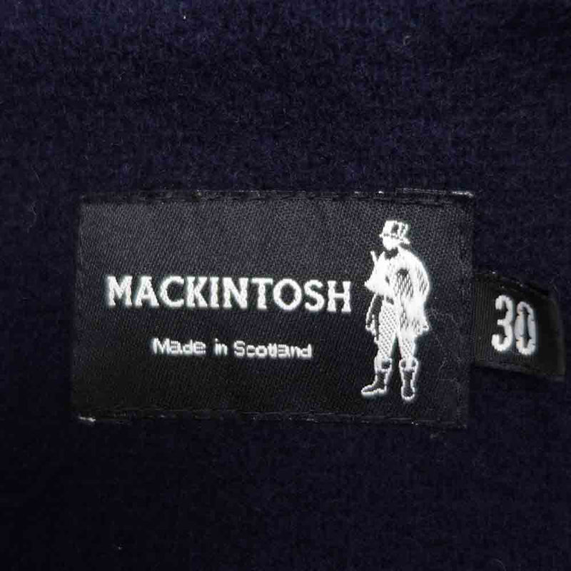 Mackintosh マッキントッシュ 英国製 フード付き ウール ダッフル コート ネイビー系 30【中古】