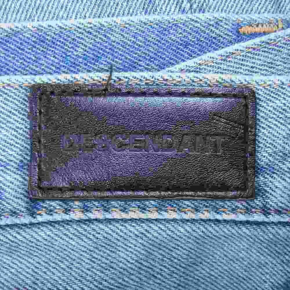 DESCENDANT ディセンダント 17AW 1986 JEANS ダメージ加工 デニム パンツ インディゴブルー系 1【中古】