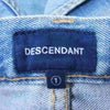 DESCENDANT ディセンダント 17AW 1986 JEANS ダメージ加工 デニム パンツ インディゴブルー系 1【中古】