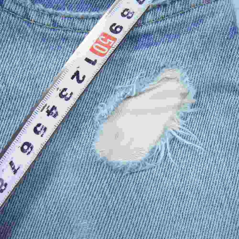 DESCENDANT ディセンダント 17AW 1986 JEANS ダメージ加工 デニム パンツ インディゴブルー系 1【中古】