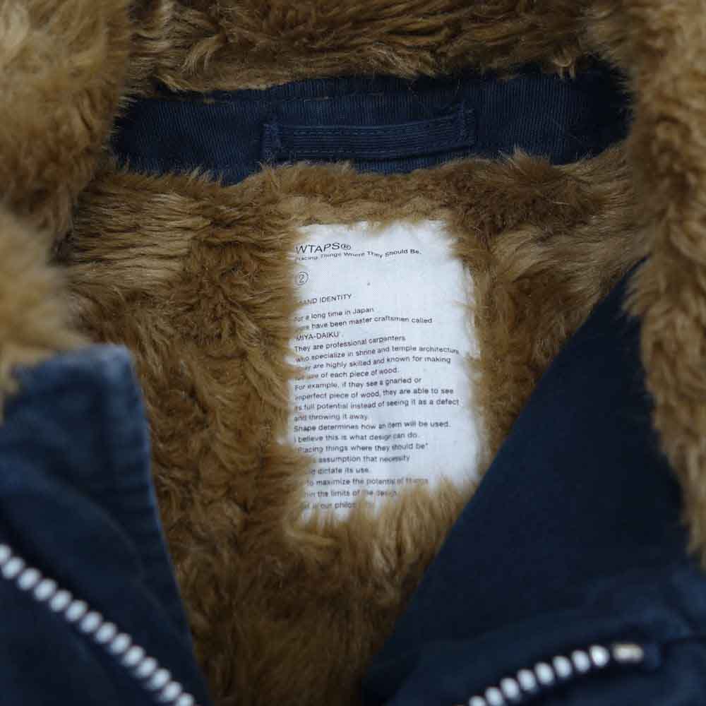 WTAPS ダブルタップス 15AW 152GWDT-JKH03 N-1 デッキ ジャケット ネイビー系 2【中古】