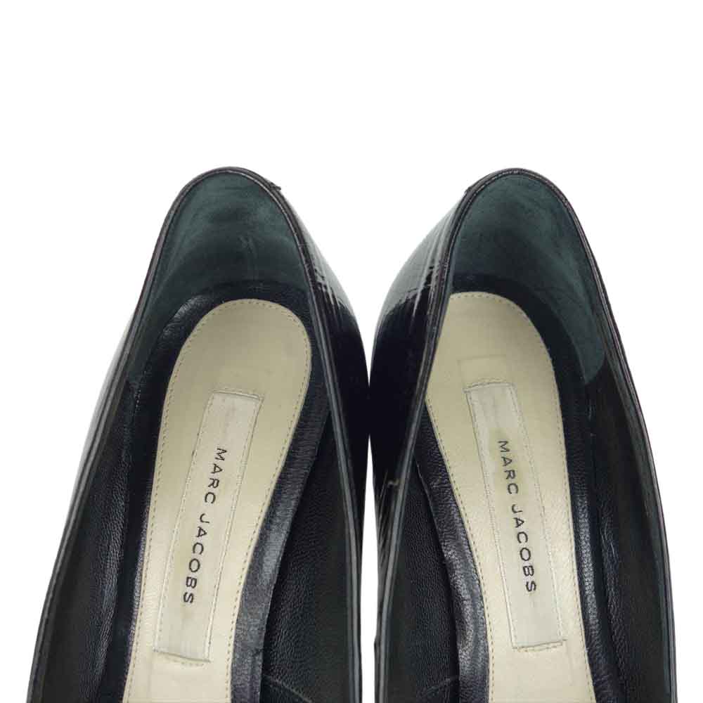 MARC JACOBS マークジェイコブス レザー ヒール パンプス ブラック系 37.5【中古】