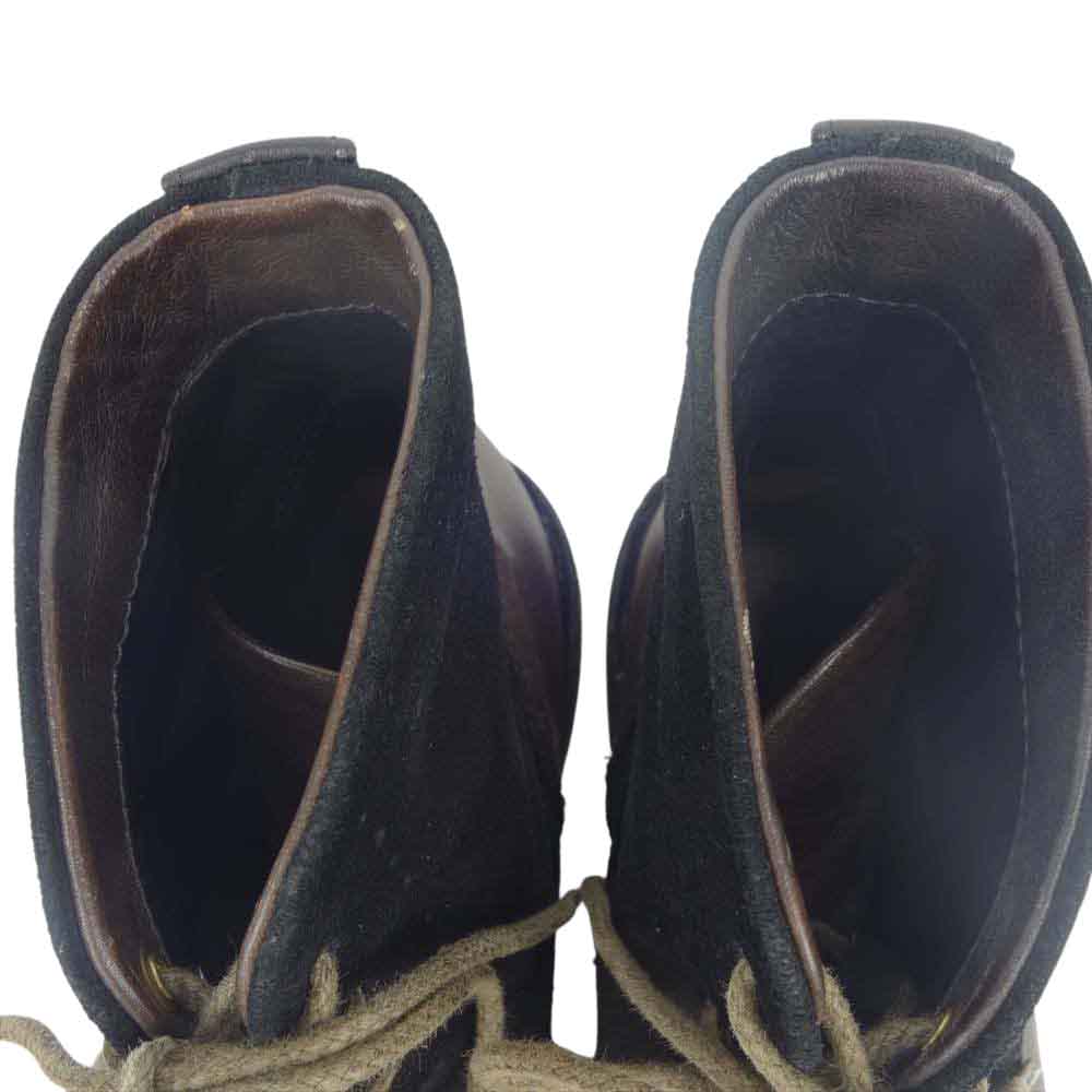 rag & bone ラグアンドボーン レザー 切替 ウィングチップ ショート ブーツ ブラウン系 ブラック系 8【中古】