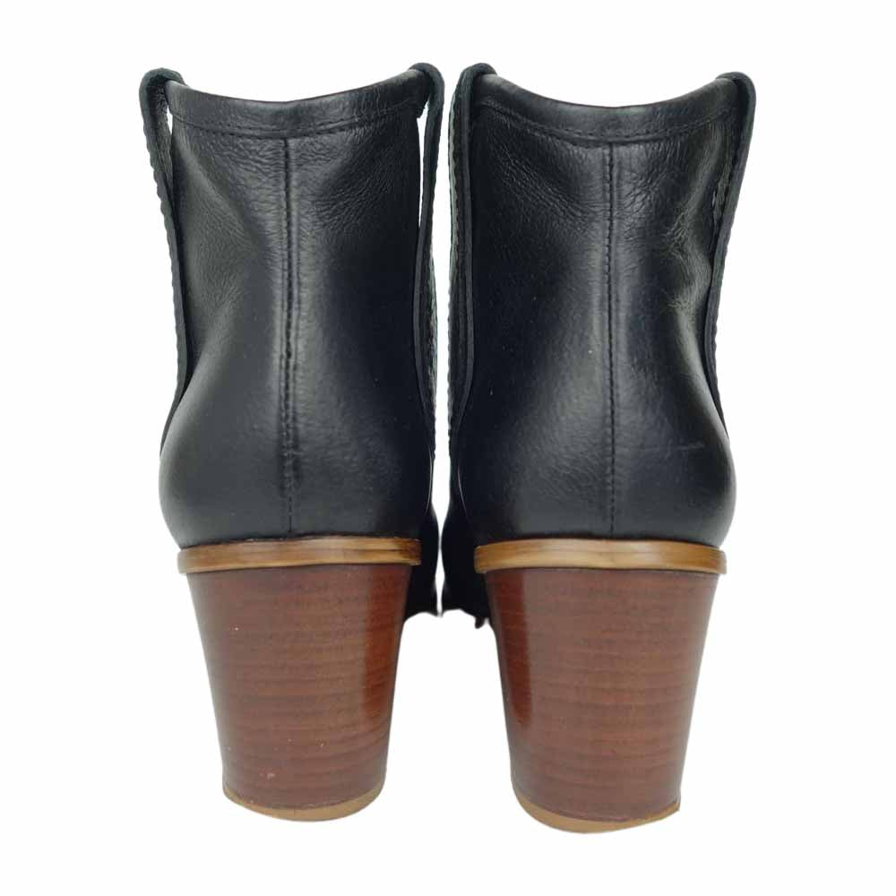 MAISON MARGIELA メゾンマルジェラ MM6 S40WU0072 レザー ショートブーツ ブラック系 38【中古】