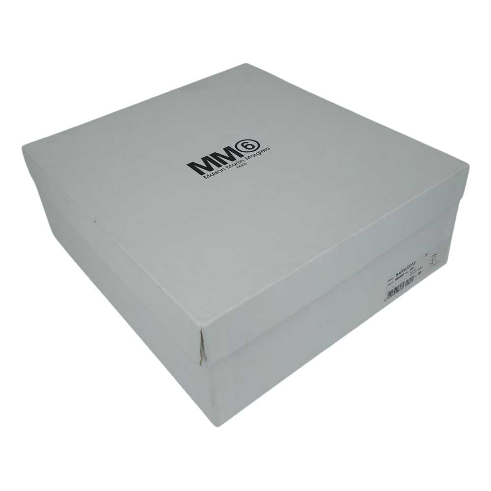 MAISON MARGIELA メゾンマルジェラ MM6 S40WU0072 レザー ショートブーツ ブラック系 38【中古】