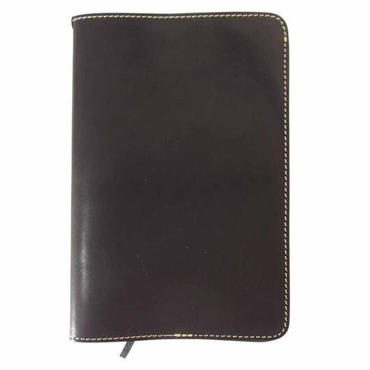 REDMOON レッドムーン レザー 文庫本サイズ ブックカバー ブラック系【美品】【中古】