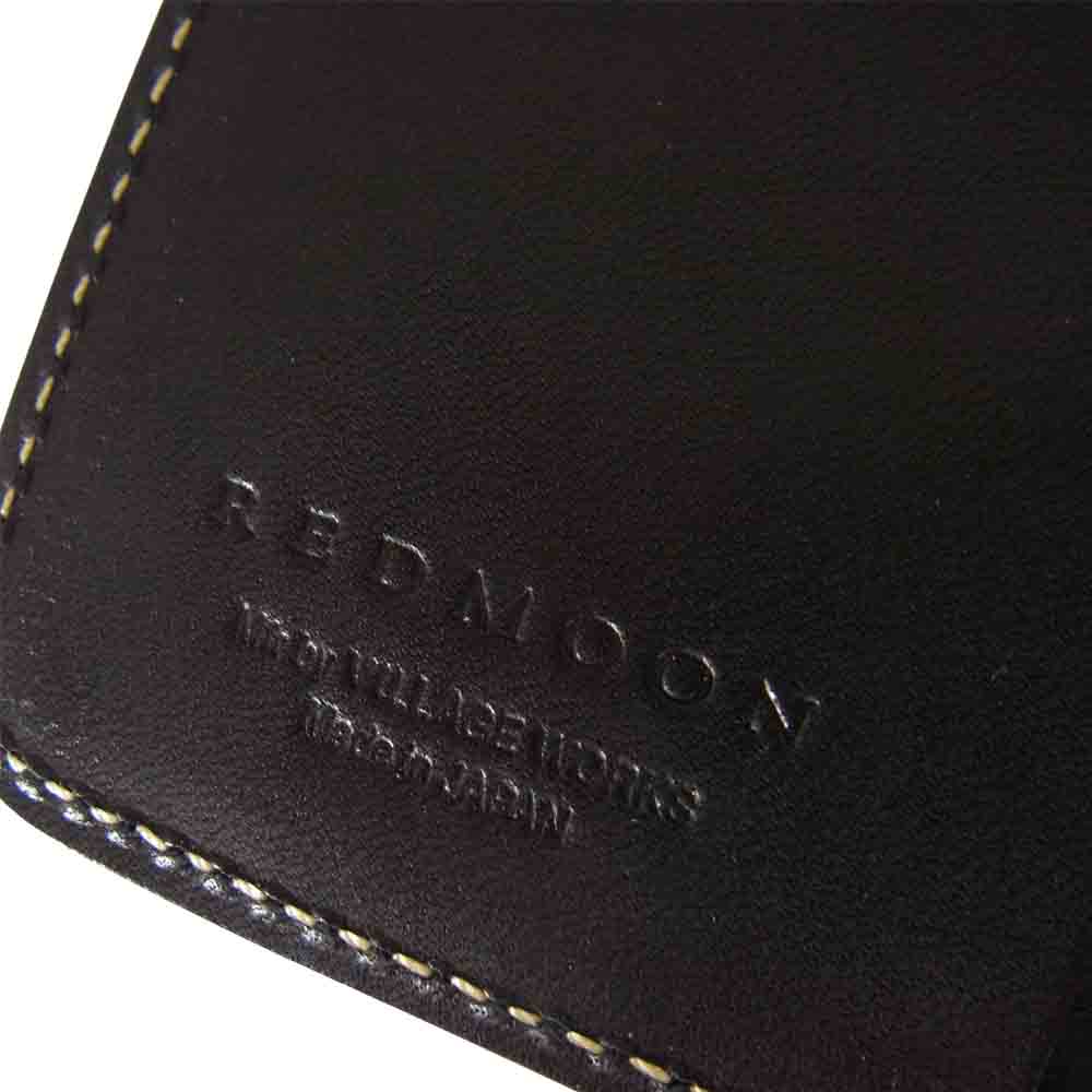 REDMOON レッドムーン レザー 文庫本サイズ ブックカバー ブラック系【美品】【中古】