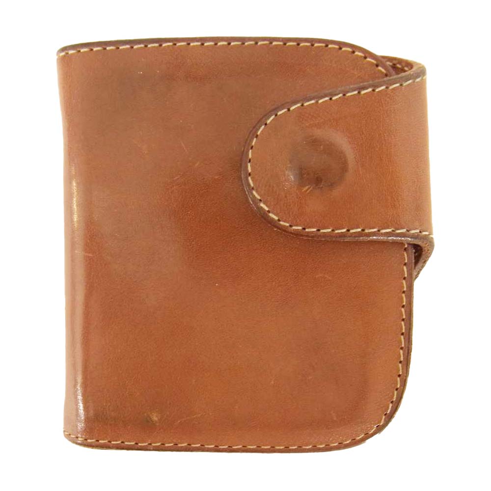 REDMOON レッドムーン レザー 二つ折り 財布 ブラウン系【中古】