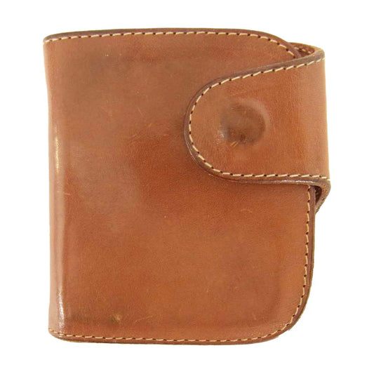 REDMOON レッドムーン レザー 二つ折り 財布 ブラウン系【中古】