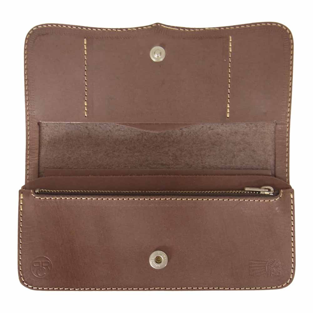 REDMOON レッドムーン RRC レザー ロングウォレット 長財布 ブラウン系【中古】