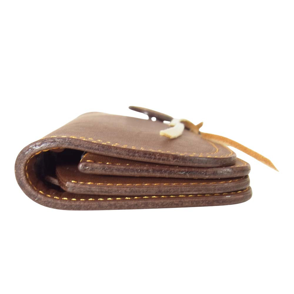 REDMOON レッドムーン レザー ロングウォレット ブラウン系【中古】