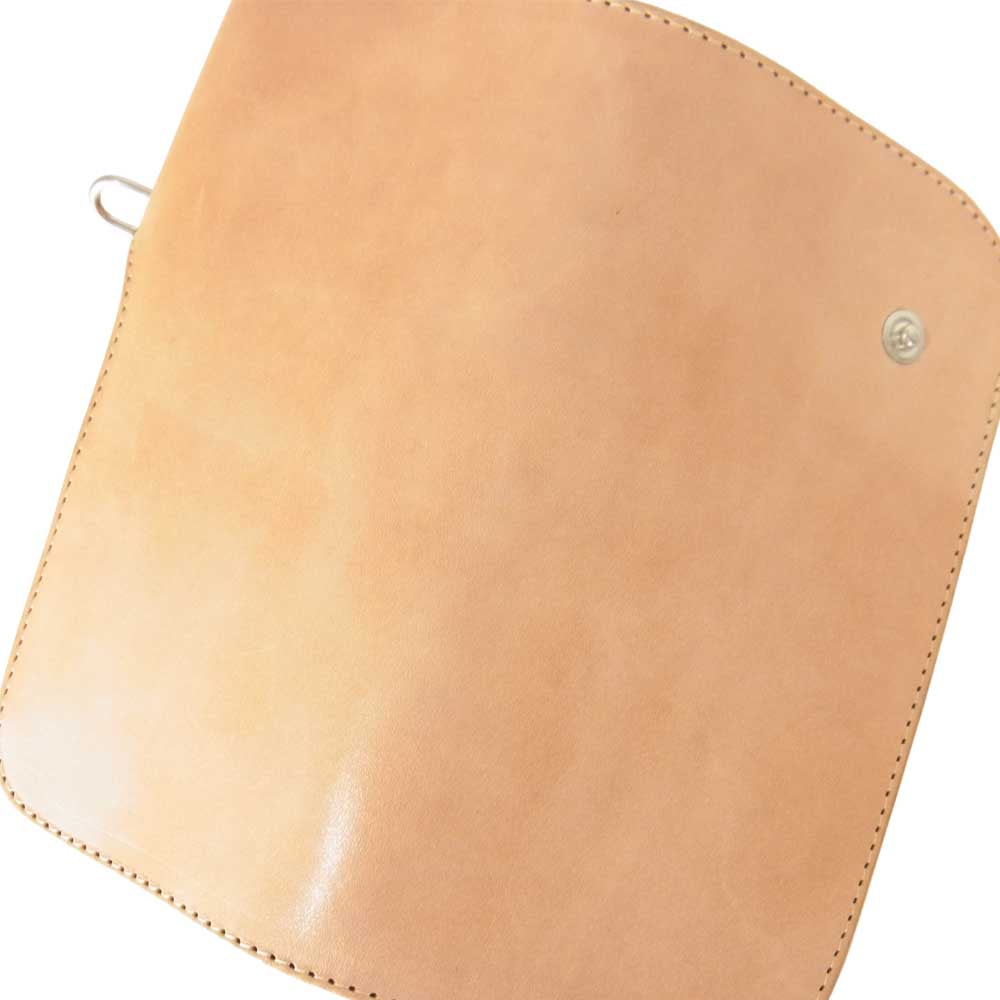 REDMOON レッドムーン レザー コンチョ ロングウォレット 長財布 ベージュ系【中古】