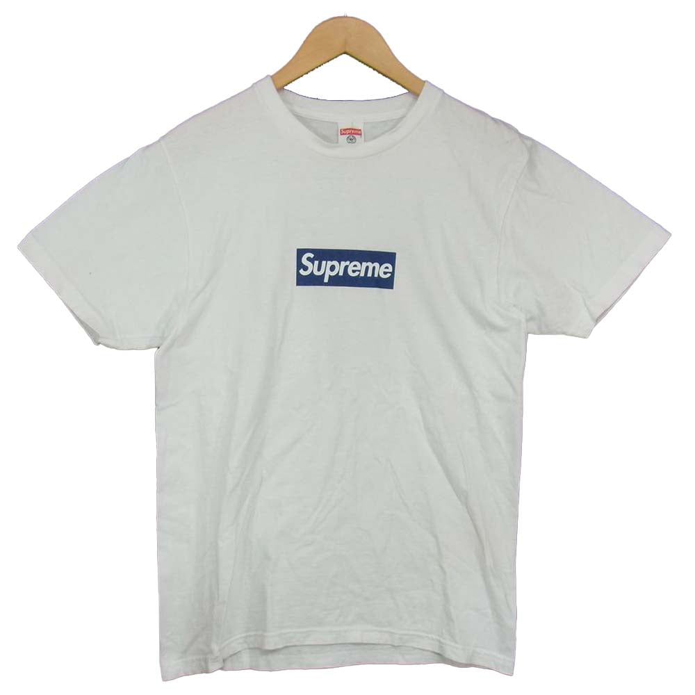 Supreme シュプリーム New York Yankees Box Logo Tee ニューヨークヤンキース ボックスロゴ Tシャツ ホワイト系 M【中古】