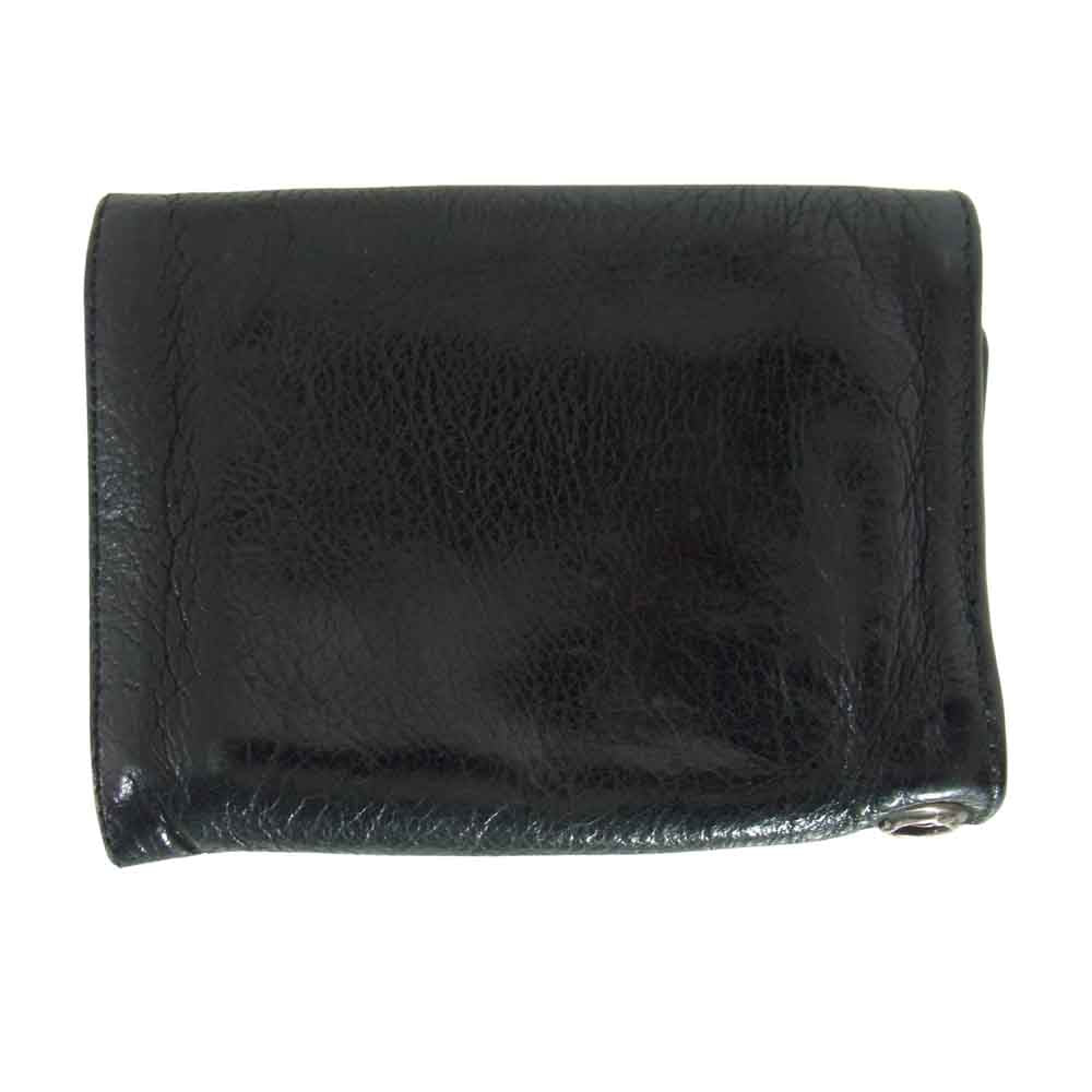 CHROME HEARTS クロムハーツ（原本無） 3 FOLD 3フォールド クロスボールボタン ブラック系【中古】