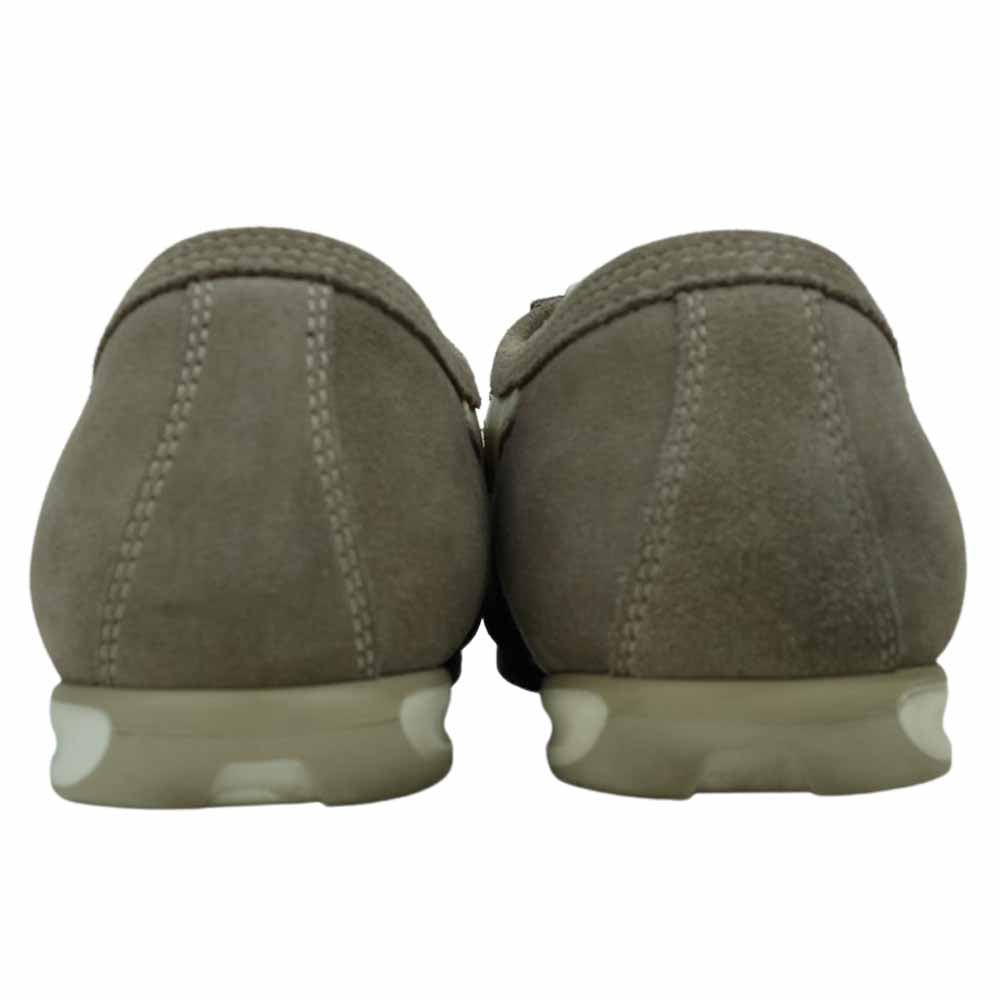Salvatore Ferragamo サルヴァトーレフェラガモ パンチング スエード ローカット スニーカー グレー系 US7.5【中古】