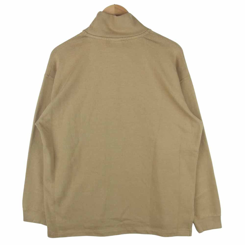 Sandinista サンディニスタ コットン モックネック カットソー 日本製 サンドベージュ系 L【中古】
