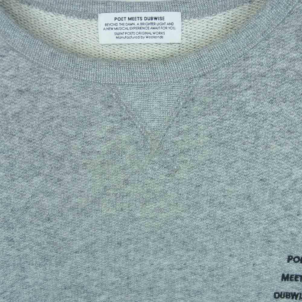 POET MEETS DUBWISE FEEDBACK & DEPTH CREWSWEAT スウェット グレー系 XL【中古】