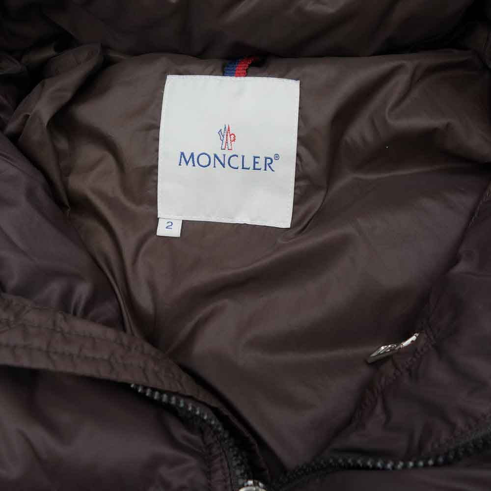 MONCLER モンクレール 44395-30-68959 国内正規品 スープリームスタグ ダウン ジャケット ダークブラウン系 2【中古】