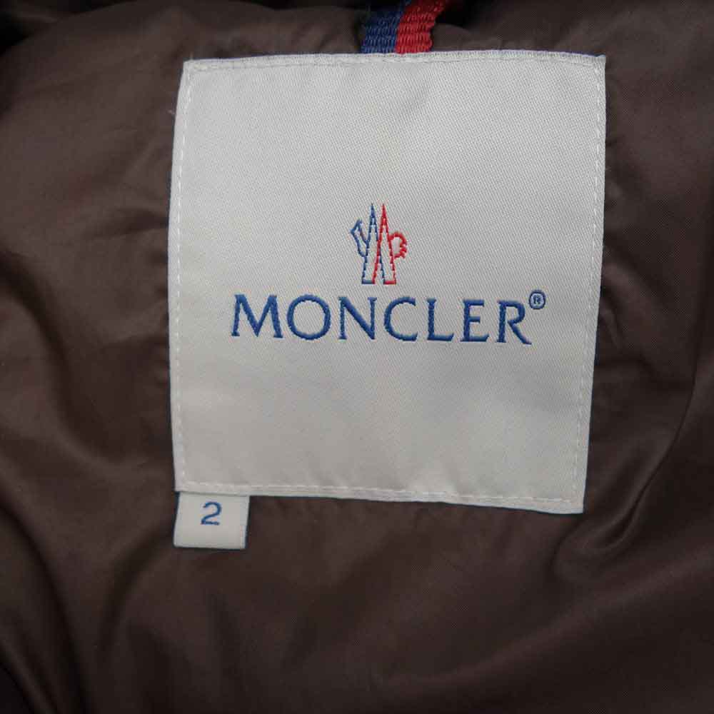 MONCLER モンクレール 44395-30-68959 国内正規品 スープリームスタグ ダウン ジャケット ダークブラウン系 2【中古】