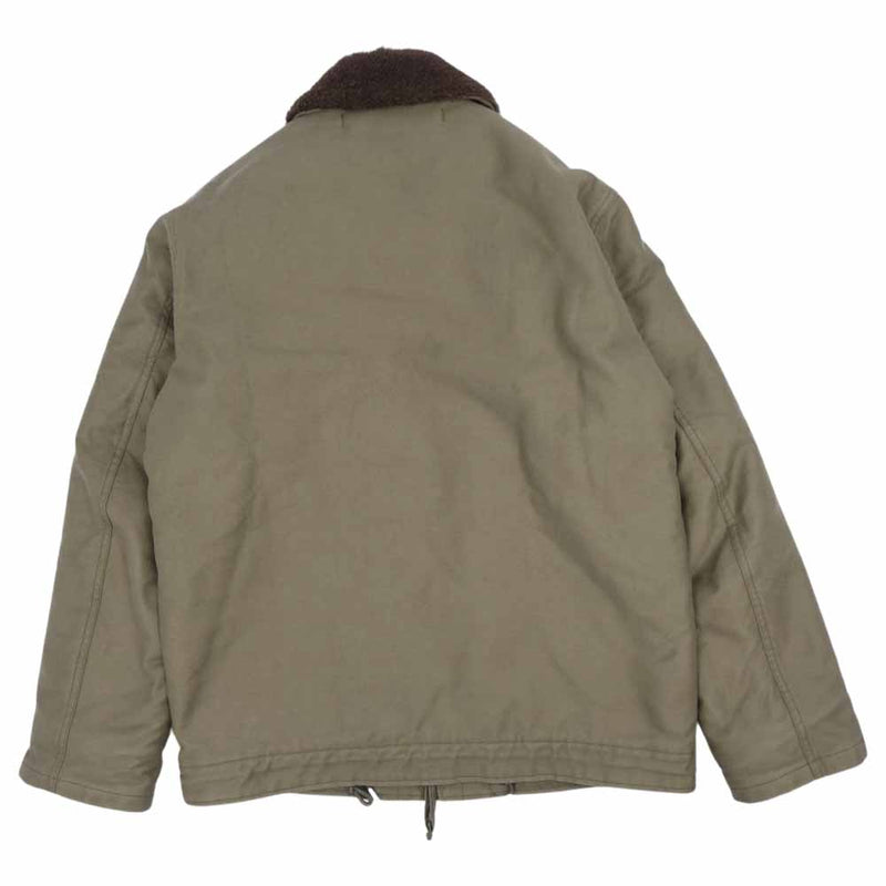 The REAL McCOY'S ザリアルマッコイズ MJ9111 N-1 DECK JACKET KHAKI カーキ系 38【中古】