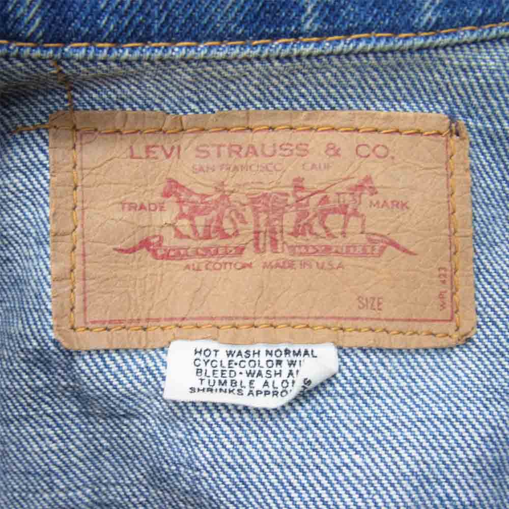 Levi's リーバイス オリジナル 70505 Big E 刻印525 ケアタグ バレンシア製 インディゴブルー系 表記無【中古】