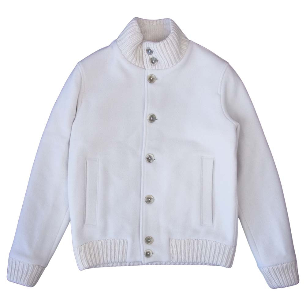 Herno ヘルノ 21AW GI012UR-33310 RESORT コレクション スタンドカラー ブルゾン オフホワイト系 46【極上美品】【中古】