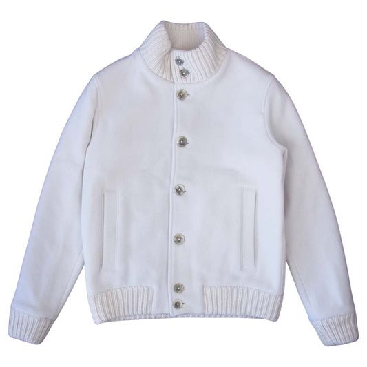 Herno ヘルノ 21AW GI012UR-33310 RESORT コレクション スタンドカラー ブルゾン オフホワイト系 46【極上美品】【中古】
