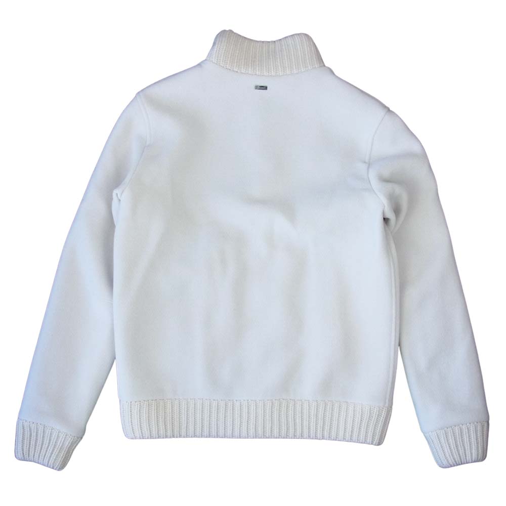 Herno ヘルノ 21AW GI012UR-33310 RESORT コレクション スタンドカラー ブルゾン オフホワイト系 46【極上美品】【中古】