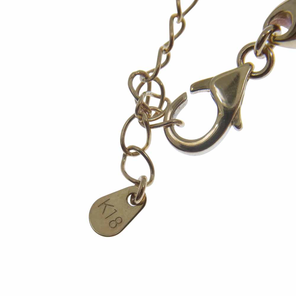 シンパシー オブ ソウル B1614Y8D Horseshoe Leather Bracelet K18 YG w/Diamond ホースシュー ダイヤ レザー ブレスレット【中古】
